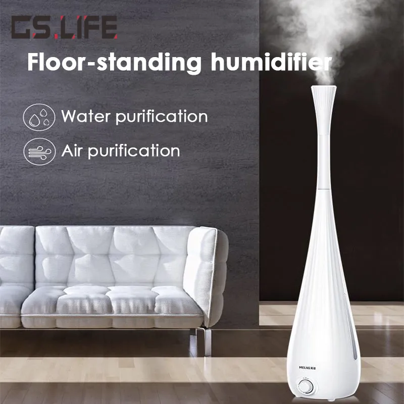 

New MH-610 Household Floor-standing Air Humidifier 5.5L Large Capacity Smart LED Display Electric Aroma Essential Oil Diffuser
