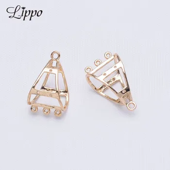 10pcs 24k gold plated Charms Connector Pendant Copper triangle four Hole jewelry connectors
10pcs 24k gold plated Charms Connector Pendant Copper triangle four Hole jewelry connectors