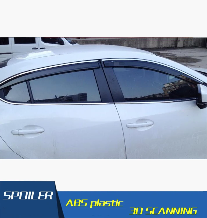 For axela Plastic Window Visor Vent Shades Sun Rain Deflector Guard For Mazda 3 axela Auto Accessories 4PCS/SET 2014-2016
For axela Plastic Window Visor Vent Shades Sun Rain Deflector Guard For Mazda 3 axela Auto Accessories 4PCS/SET 2014-2016