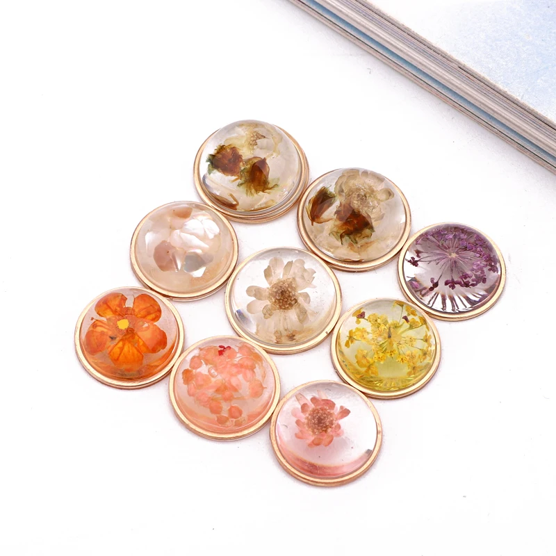 3pcs 15mm Dried Flower Resin Cabochon Bead For Jewelry Making Diy Bracelet Earring Necklace Pendant Hair Accessory Base Findings
3pcs 15mm Dried Flower Resin Cabochon Bead For Jewelry Making Diy Bracelet Earring Necklace Pendant Hair Accessory Base Findings