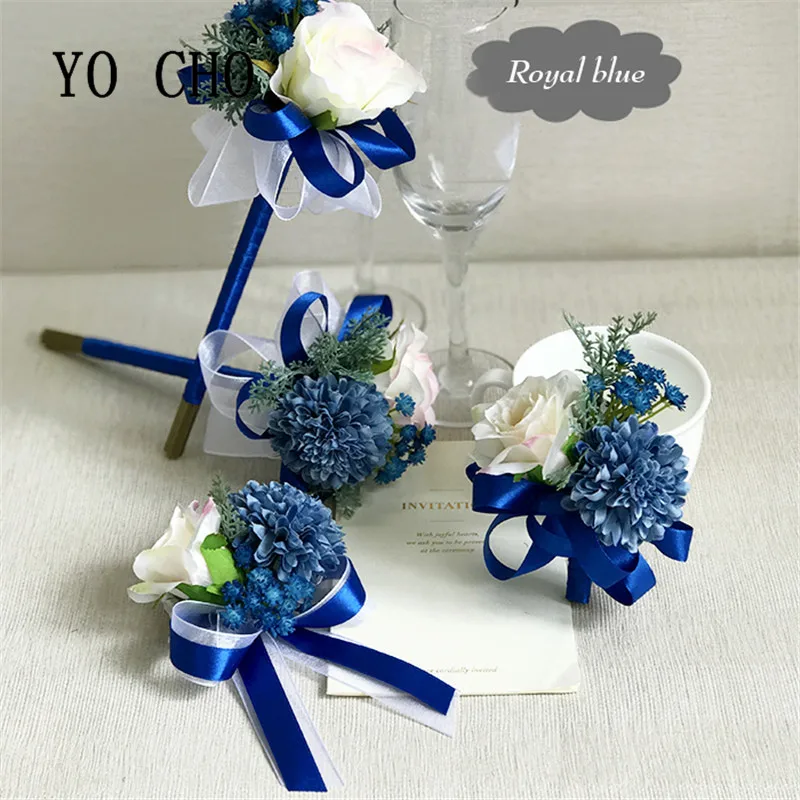 YO CHO Bridesmaid Wedding Silk Rose Flowers Groom Boutonniere Bride Wrist Corsage Bracelet Party Decoration Brooch Hand Flowers
YO CHO Bridesmaid Wedding Silk Rose Flowers Groom Boutonniere Bride Wrist Corsage Bracelet Party Decoration Brooch Hand Flowers