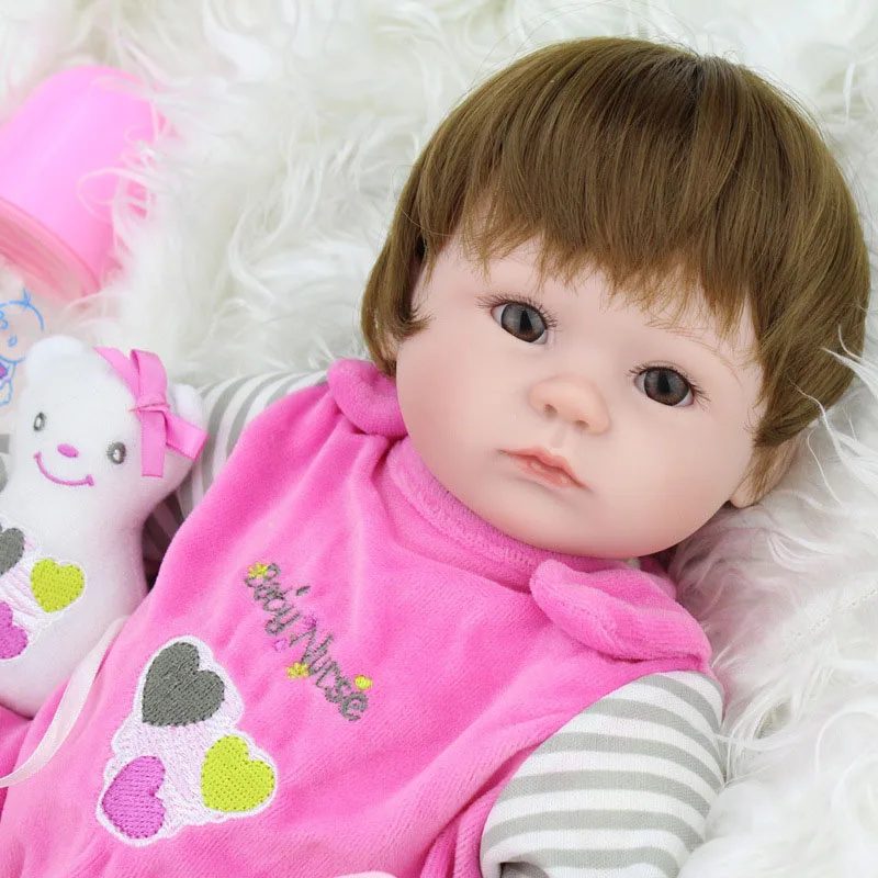 Lifelike 45cm Simulation Baby Doll Silicone Lifelike Baby Dolls For Kids Playmate Brinquedos Kids Toys
Lifelike 45cm Simulation Baby Doll Silicone Lifelike Baby Dolls For Kids Playmate Brinquedos Kids Toys