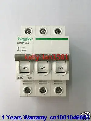 DHL/EUB 5pcs NEW Original for Schneider Original for Schneider IINT125 3P 40A Breaker 15-18
DHL/EUB 5pcs NEW Original for Schneider Original for Schneider IINT125 3P 40A Breaker 15-18