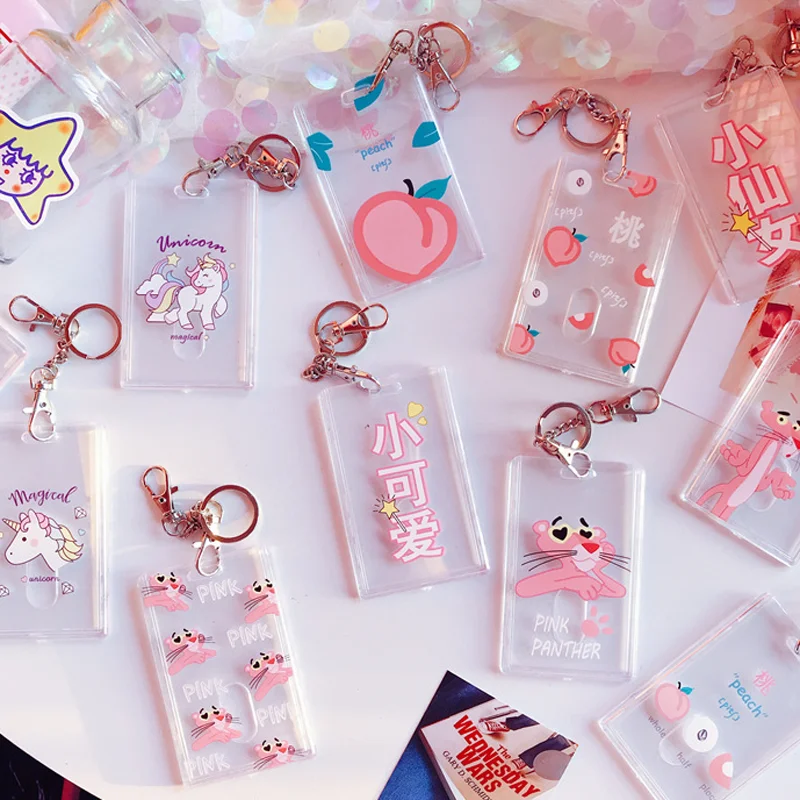 1 Pcs Kawaii Pink Panther Unicorn Peach Transparent Plastic Card Holder Stationery Bank Card ID Card Bus Card Holder Case Bag
1 Pcs Kawaii Pink Panther Unicorn Peach Transparent Plastic Card Holder Stationery Bank Card ID Card Bus Card Holder Case Bag