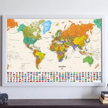 Canvas Vintage world Map of country flag retro Oil Painting Print Living Room Wall Art Crafts Sticker Bar Cafe Poster and MAPS 
Canvas Vintage world Map of country flag retro Oil Painting Print Living Room Wall Art Crafts Sticker Bar Cafe Poster and MAPS