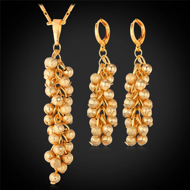 Kpop Cute Grape Set Botryoidalis Pendant Necklace Earring Gift For Women yellow Gold Color New Trendy Party Women Jewelry PE289
Kpop Cute Grape Set Botryoidalis Pendant Necklace Earring Gift For Women yellow Gold Color New Trendy Party Women Jewelry PE289