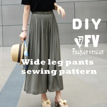 Widening leg pants sewing pattern The trousers pattern(Not the pants) Elastic waist BZK-7
Widening leg pants sewing pattern The trousers pattern(Not the pants) Elastic waist BZK-7