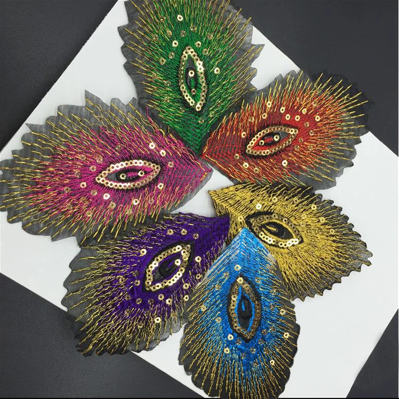 24pcs Sequined Patches For Clothing parches Iron On Patch Peacock Feather Embroidered Jacket Garment Patchwork Badge Appliques
24pcs Sequined Patches For Clothing parches Iron On Patch Peacock Feather Embroidered Jacket Garment Patchwork Badge Appliques