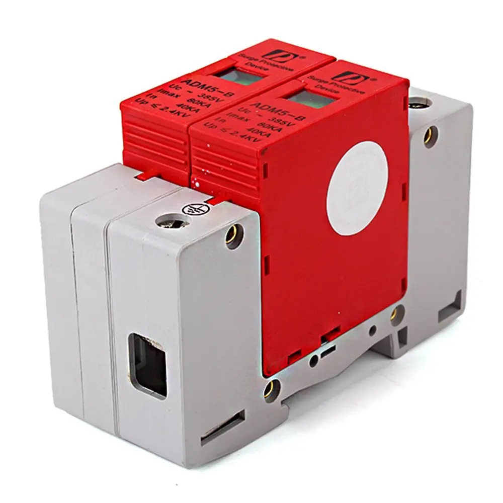 2P 40 ~ 80KA Din Rail Защита от перенапряжения молний SPD белый | Обустройство дома