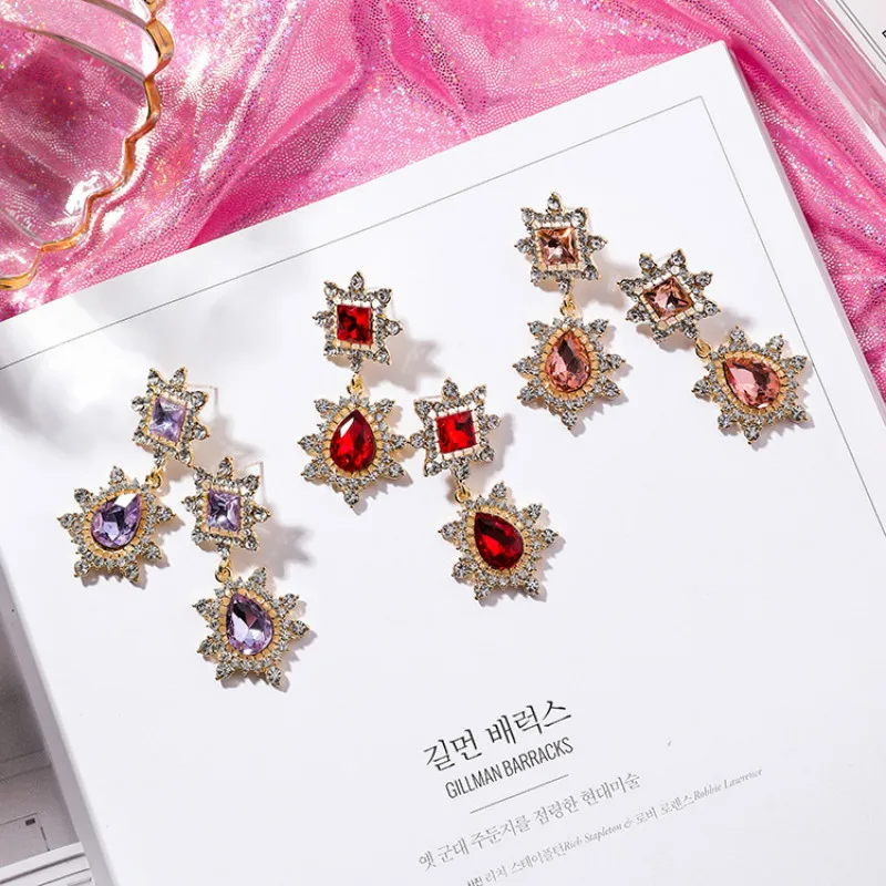 SHIFEEL 2018 New 925 sterling Silver Retro Palace Ethnic Gem Crystal Earrings Water Drop Personality Temperament Pendients
SHIFEEL 2018 New 925 sterling Silver Retro Palace Ethnic Gem Crystal Earrings Water Drop Personality Temperament Pendients
