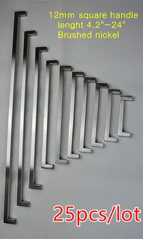 25pcs/lot 12*12mm Square Bar door handle Stainless Steel Kitchen Door Cabinet Handle Pull Knob 4.2"~24"
25pcs/lot 12*12mm Square Bar door handle Stainless Steel Kitchen Door Cabinet Handle Pull Knob 4.2"~24"