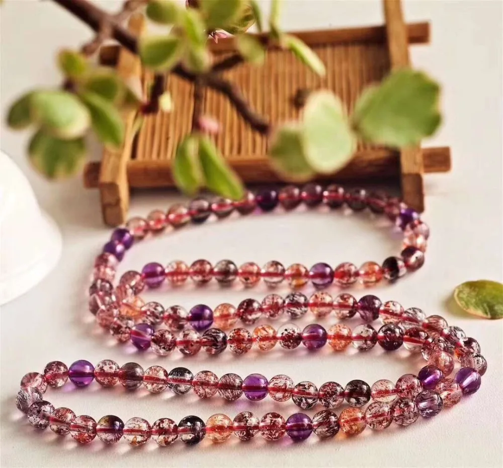 5.6mm Genuine Natural Colorful Super 7 Melody Stone Crystal Bracelet Round Bead Stretch For Women Lady Gift Necklaces AAAAA
5.6mm Genuine Natural Colorful Super 7 Melody Stone Crystal Bracelet Round Bead Stretch For Women Lady Gift Necklaces AAAAA