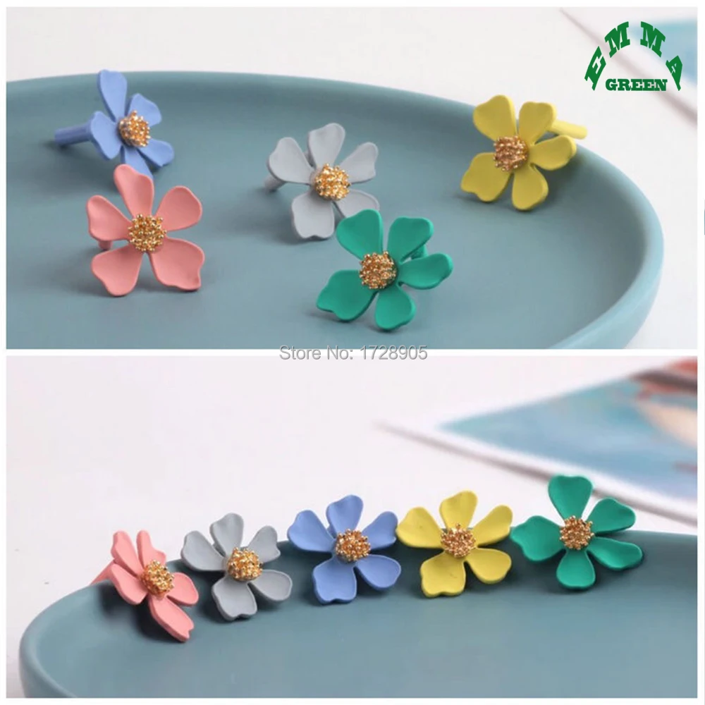 Earrings Jewelry Making Accessories colorful Daisy Flower Earring Stud Zinc Alloy Metal Earrings Base Connectors Linkers 6pcs
Earrings Jewelry Making Accessories colorful Daisy Flower Earring Stud Zinc Alloy Metal Earrings Base Connectors Linkers 6pcs