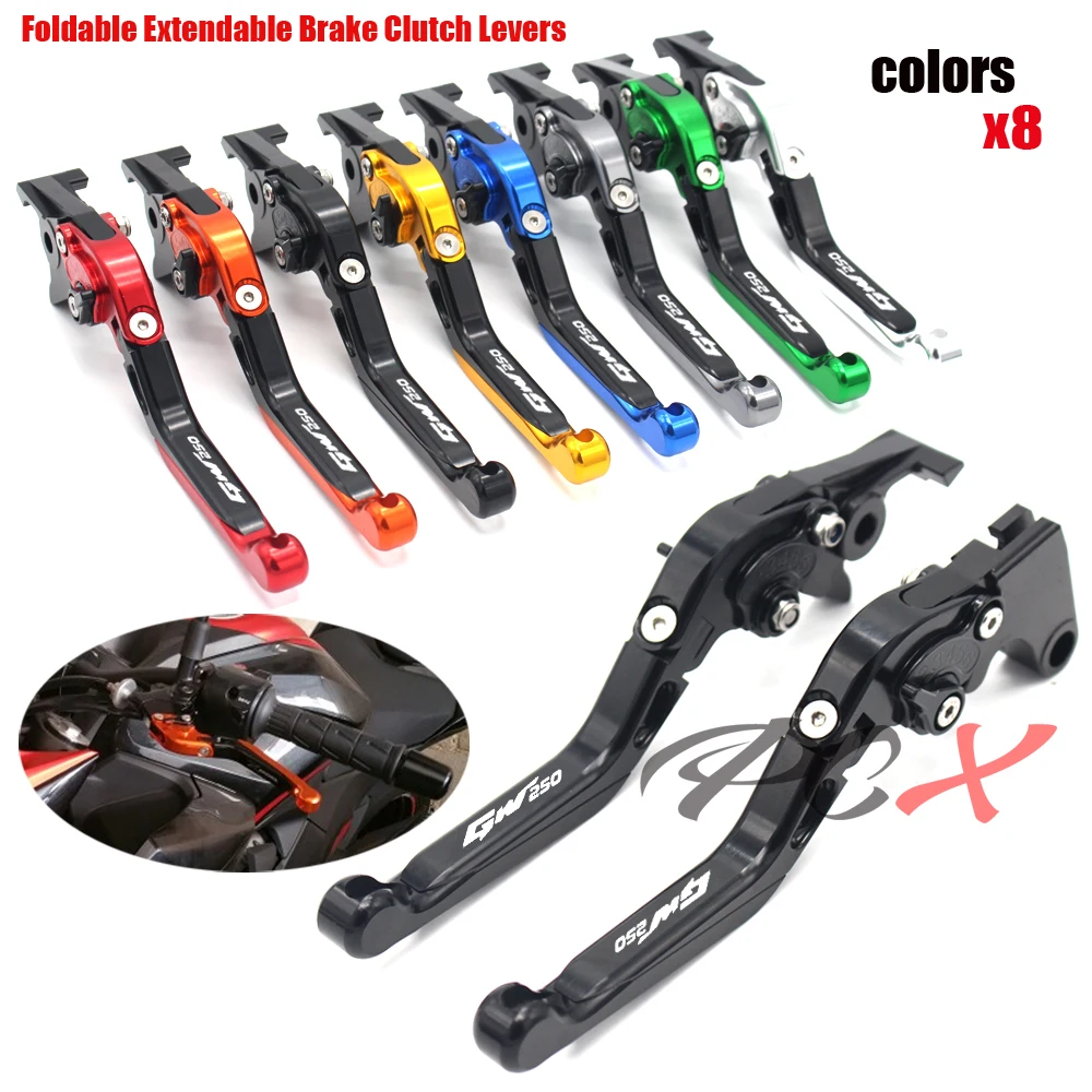 For SUZUKI GW250 GW 250 Inazuma 2013 2014 2015 Motorcycle CNC Billet Aluminum Folding Extendable Brake Clutch Levers 8 colors
For SUZUKI GW250 GW 250 Inazuma 2013 2014 2015 Motorcycle CNC Billet Aluminum Folding Extendable Brake Clutch Levers 8 colors