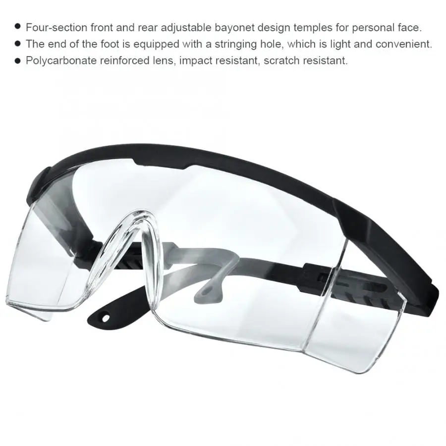 Safety Glasses Transparent Anti-scratch Lens Goggles Eye Protection Glasses work glasses
Safety Glasses Transparent Anti-scratch Lens Goggles Eye Protection Glasses work glasses