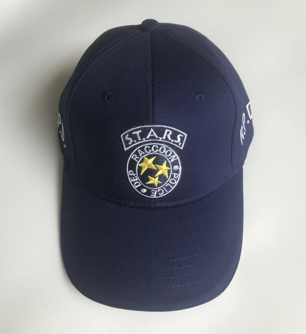 

Biohazard STARS S.T.A.R.S. RPD Logo RACCOON POLICE DEP Embroidery Hat Dark Blue Cosplay Baseball Cap