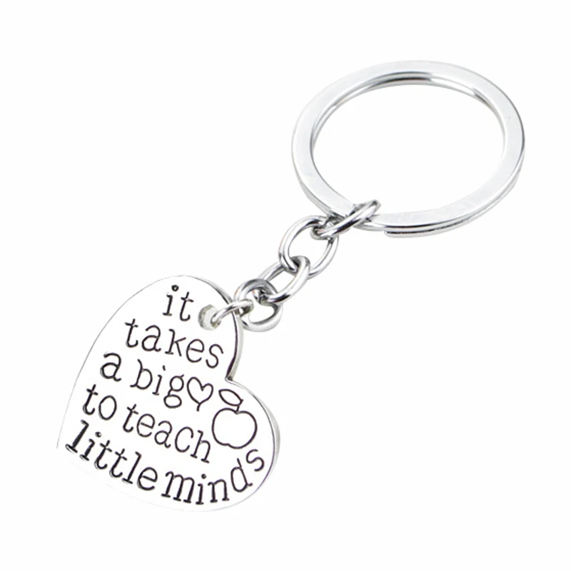TKOH Best Teacher Gift "it takes a big to teach little minds" Charm Love Heart Pendant Keychain
TKOH Best Teacher Gift "it takes a big to teach little minds" Charm Love Heart Pendant Keychain