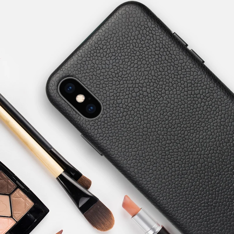 Чехол для телефона из натуральной кожи iPhone XS XR Max роскошный модный Ультратонкий
