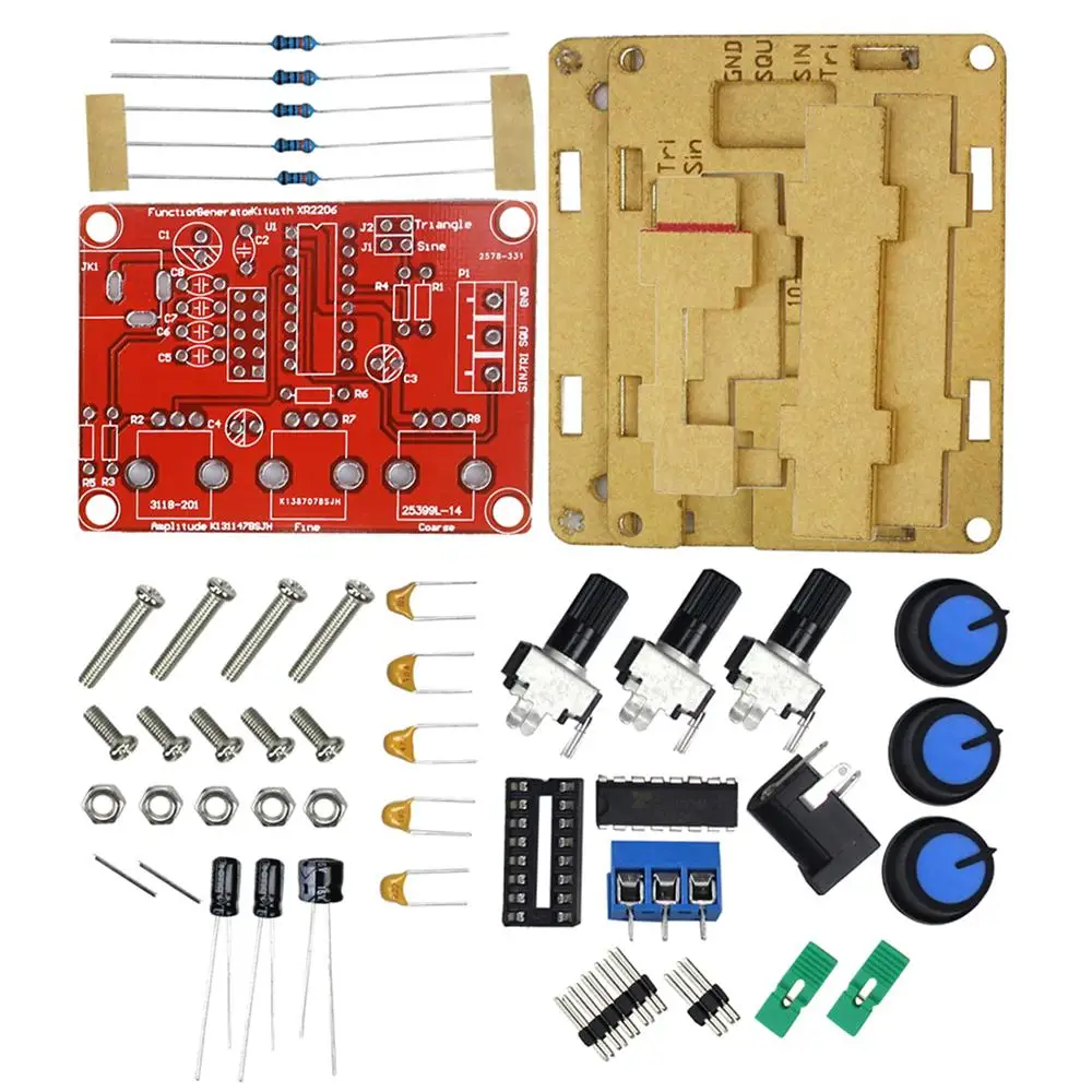 Precision Function Signal Generator DIY Kit Sine/Triangle/Square Output Signal Generator Adjustable Frequency Amplitude
Precision Function Signal Generator DIY Kit Sine/Triangle/Square Output Signal Generator Adjustable Frequency Amplitude