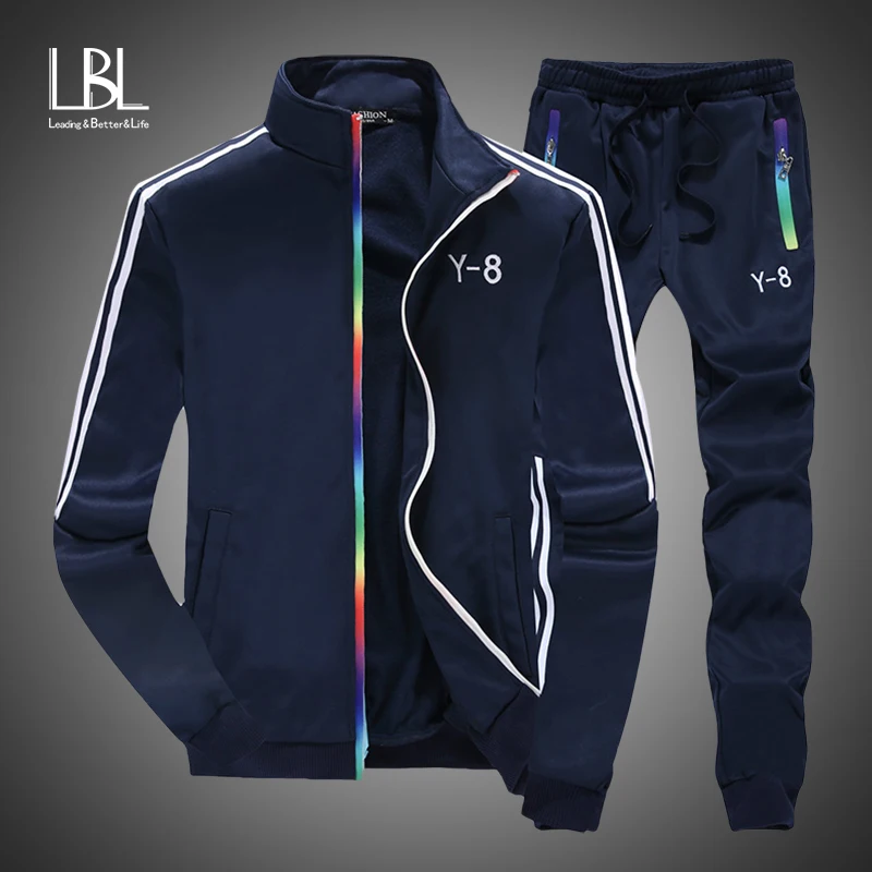 2019 Set Men Spring Fashion Sporting Track Suit Autumn Zipper Sweatshirt +Sweatpants Mens Clothing 2 Pieces Sets Slim Tracksuits
2019 Set Men Spring Fashion Sporting Track Suit Autumn Zipper Sweatshirt +Sweatpants Mens Clothing 2 Pieces Sets Slim Tracksuits