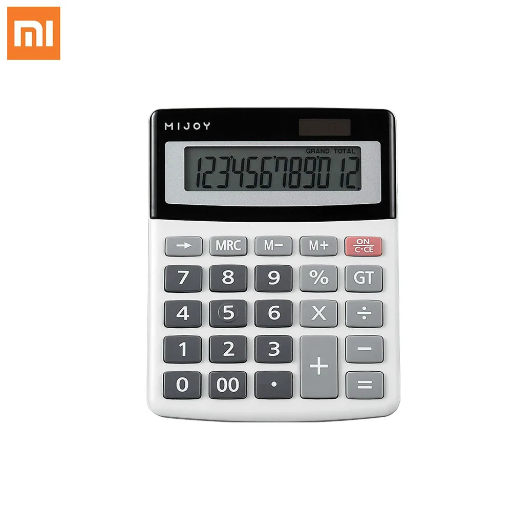 Xiaomi Mijoy Calculator Calculate Solar 2 in1 Powered 12 Digit Electronic Calculator for mi home
Xiaomi Mijoy Calculator Calculate Solar 2 in1 Powered 12 Digit Electronic Calculator for mi home