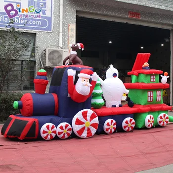 christmas inflatable train,inflatable santa train 5meters long-inflatable toy 
christmas inflatable train,inflatable santa train 5meters long-inflatable toy