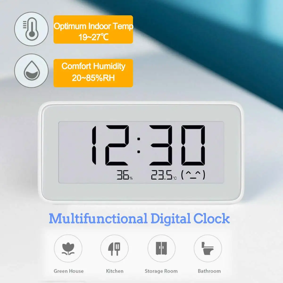 Original Xiaomi Mijia bluetooth Temperature Humidity Sensor E-link LCD Screen Digital Clock Moisture Meter Smart Linkage Mi APP
Original Xiaomi Mijia bluetooth Temperature Humidity Sensor E-link LCD Screen Digital Clock Moisture Meter Smart Linkage Mi APP