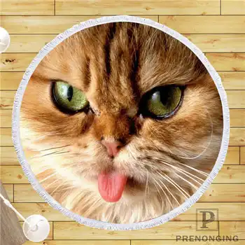 Custom DIY Customized Microfiber Fabric Cat@ Round Beach Blanket Towel Printed on Demand 150cm #19-01-28-1-11
Custom DIY Customized Microfiber Fabric Cat@ Round Beach Blanket Towel Printed on Demand 150cm #19-01-28-1-11
