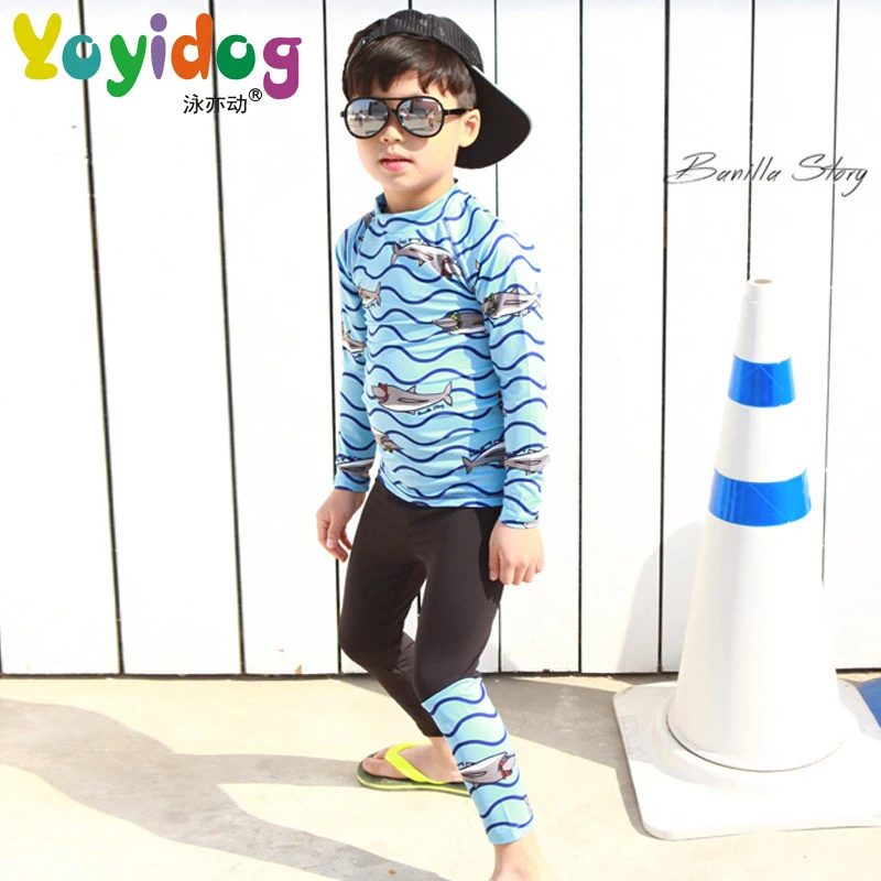 2019 New Model Boys Rash Guards 1-10 T one piece Swimsuit Boy Fish print Swimwear Children Swimming wear Swim Suit Bathing Suits
2019 New Model Boys Rash Guards 1-10 T one piece Swimsuit Boy Fish print Swimwear Children Swimming wear Swim Suit Bathing Suits