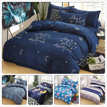 Blue Soft Comfortable Kids Bedding Set 3pcs/4pcs Bed Linens Single Twin Queen King Size Duvet Cover Bedlinens 150x200 180x220 cm
Blue Soft Comfortable Kids Bedding Set 3pcs/4pcs Bed Linens Single Twin Queen King Size Duvet Cover Bedlinens 150x200 180x220 cm