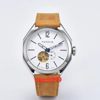 New 43mm Parnis luminous hollow dial Miyota automatic men's watch sapphire crystal white waterproof mechanical men watch
New 43mm Parnis luminous hollow dial Miyota automatic men's watch sapphire crystal white waterproof mechanical men watch