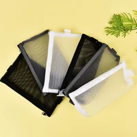 1Pcs High Quality Portable Transparent Cosmetic Bag Case Travel Makeup Bag For Women Girls 2Sizes 3Colors image