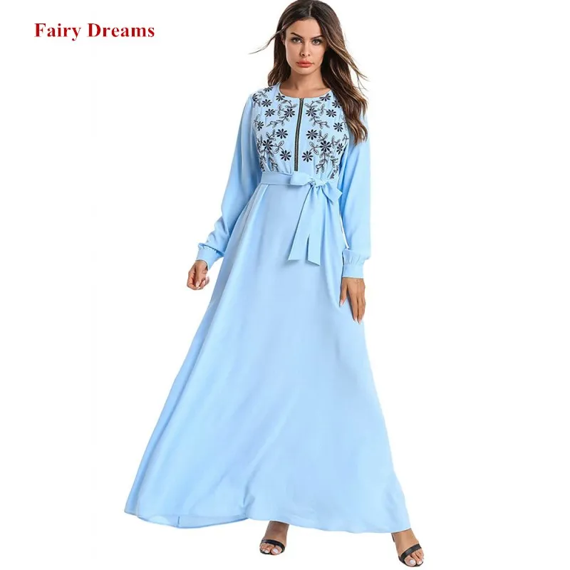 Women Abaya Moroccan Turkish Long Bandage Muslim Dress Dubai Bangladesh Kaftan Embroidery Islamic Clothing Plus Size Robe 2019
Women Abaya Moroccan Turkish Long Bandage Muslim Dress Dubai Bangladesh Kaftan Embroidery Islamic Clothing Plus Size Robe 2019