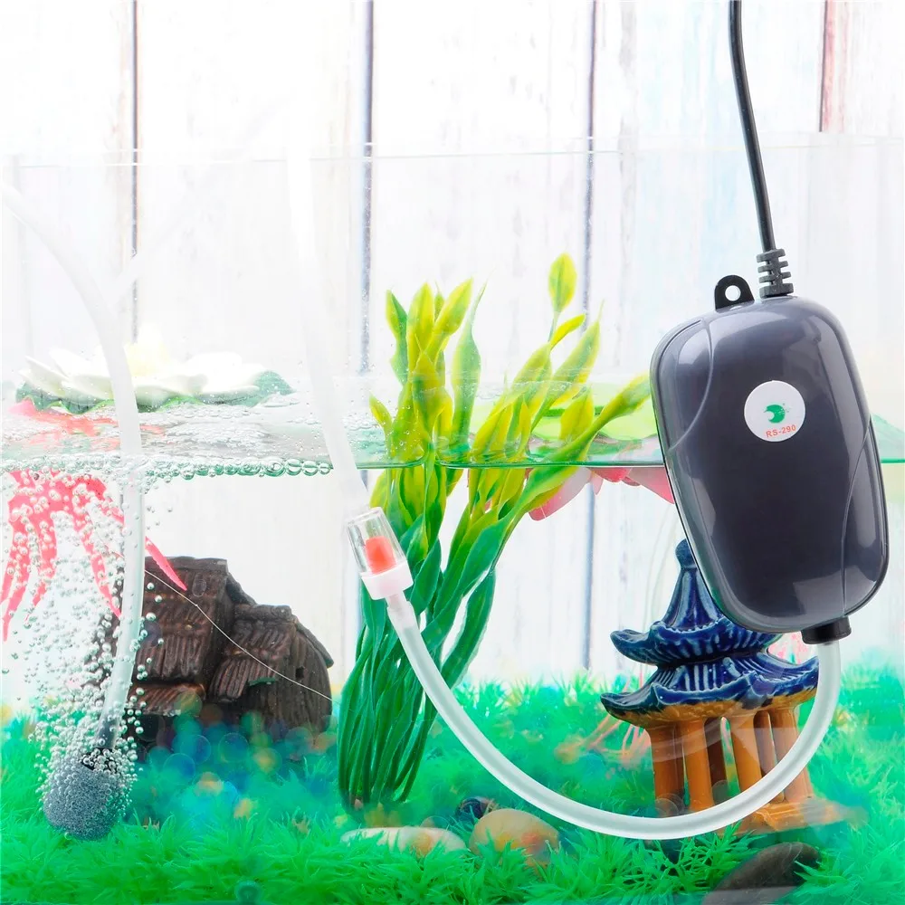 компрессор для аквариума Аквариумный воздушный насос мини беззвучный один