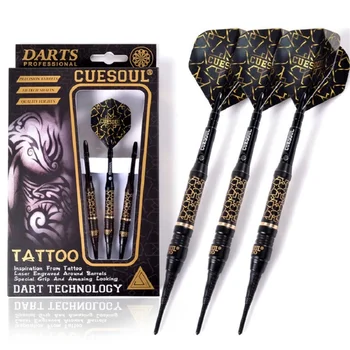 New CUESOUL 20g 145mm 3PCS/set Dart Professional Soft Tip Darts Electronic Dart With Brass Barrel And Aluminum Dart shafts Black
New CUESOUL 20g 145mm 3PCS/set Dart Professional Soft Tip Darts Electronic Dart With Brass Barrel And Aluminum Dart shafts Black