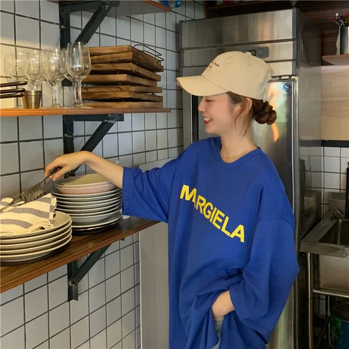 Long Design Letter Printed Casual Loose All Match White College Wind Street 2019 New Arrival Hot Sale Female Women T-shirts
Long Design Letter Printed Casual Loose All Match White College Wind Street 2019 New Arrival Hot Sale Female Women T-shirts
