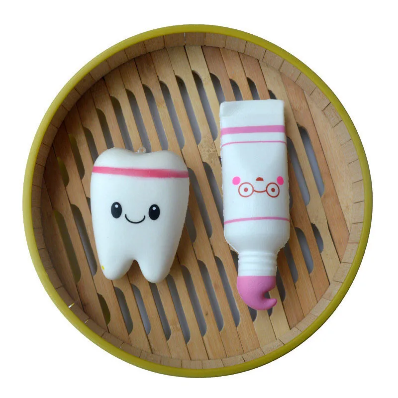 

Adorable Jumbo Tooth Squishy Toy Smile Teeth Slow Rebound squishy simulation toy children's teeth decompression toys