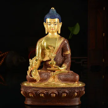 wholesale buddha statue # 7 inch # Tibetan Buddhism Medicine Guru Buddha Gold-plated brass statue # HOME efficacious Talisman
wholesale buddha statue # 7 inch # Tibetan Buddhism Medicine Guru Buddha Gold-plated brass statue # HOME efficacious Talisman