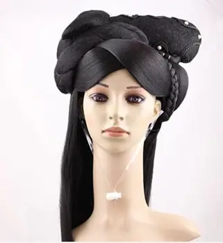 black ancient princess hair long princess cosplay hair han dynasty hair for women halloween cosplay princess head wear products
black ancient princess hair long princess cosplay hair han dynasty hair for women halloween cosplay princess head wear products