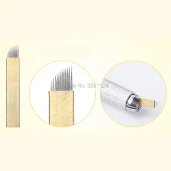 50 PCS Copper PCD 12 Pin Permanent Makeup Eyebrow Tatoo Blade Microblading Needles For 3D Embroidery Manual Tattoo Pen Machine
50 PCS Copper PCD 12 Pin Permanent Makeup Eyebrow Tatoo Blade Microblading Needles For 3D Embroidery Manual Tattoo Pen Machine