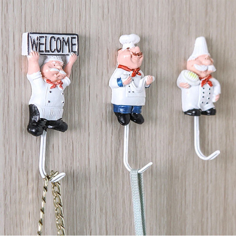 2019 Cute Practical Kitchen Cartoon Cook Shaped Hook New And High Quality Resin Powerful Adhesive Hanger Wall Storage Rack
2019 Cute Practical Kitchen Cartoon Cook Shaped Hook New And High Quality Resin Powerful Adhesive Hanger Wall Storage Rack
