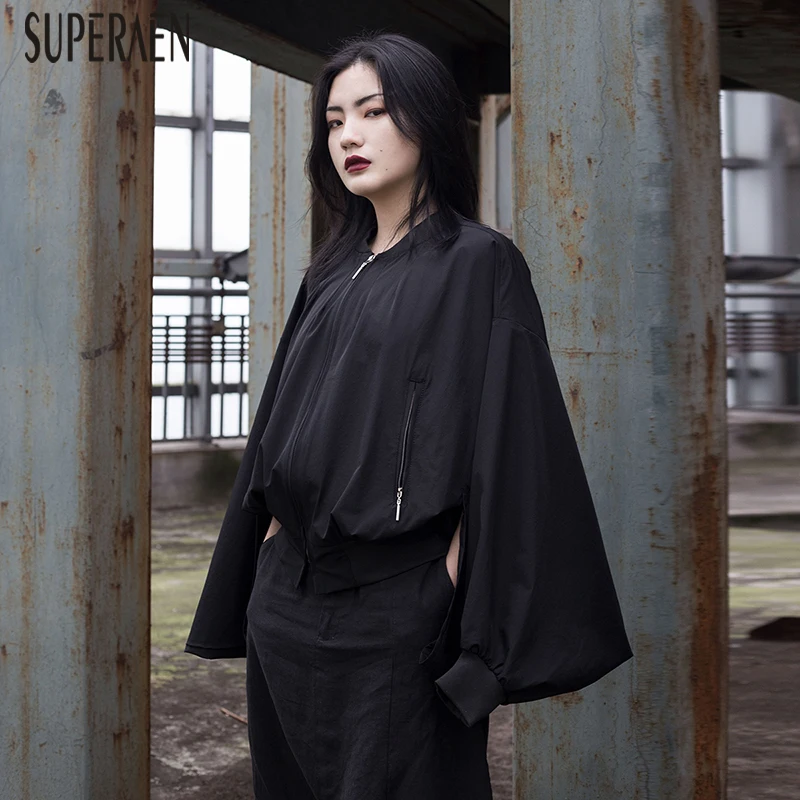 SuperAern Autumn and Spring 2019 New Women Jacket Cotton Wild Fashion Bat Sleeves Ladies Jacket Solid Color Europe Women Clothes
SuperAern Autumn and Spring 2019 New Women Jacket Cotton Wild Fashion Bat Sleeves Ladies Jacket Solid Color Europe Women Clothes