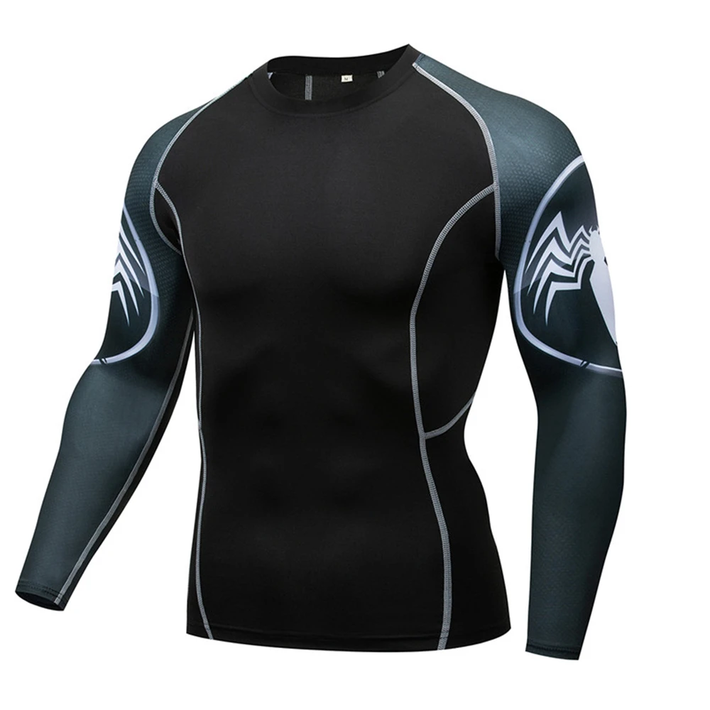 Sports quick-drying fitness clothing men's T-shirt running spiderman elastic training Cosplay anime pattern Costume
Sports quick-drying fitness clothing men's T-shirt running spiderman elastic training Cosplay anime pattern Costume