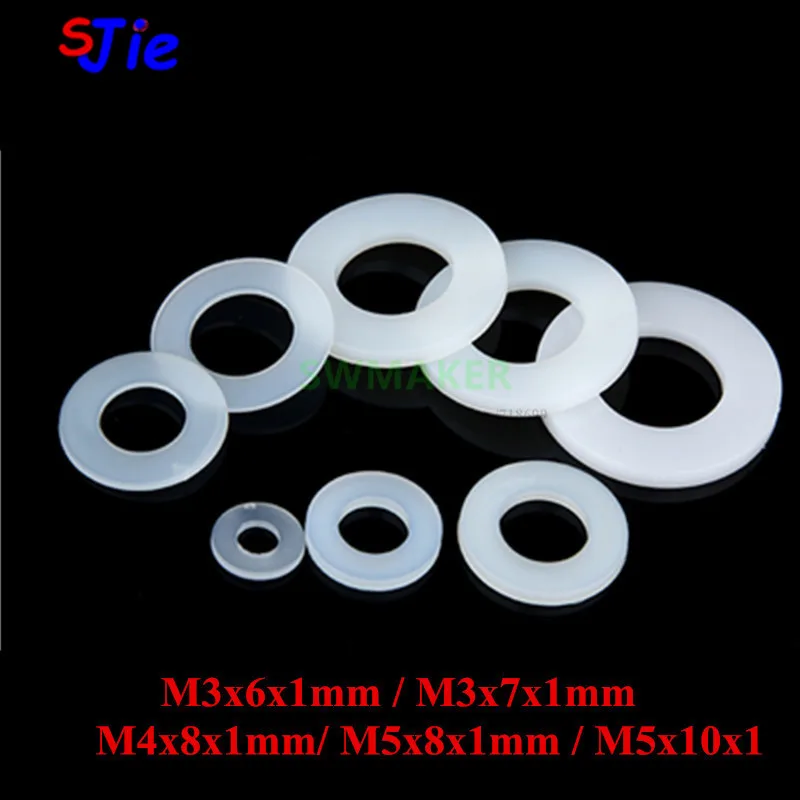 SWMAER 50pcs Nylon Shim Plastic washer 10x5x1mm 5x8x1mm M3 M4 M5 for OpenBuilds OX CNC mini Wheel Kit 3D printer v-wheel parts
SWMAER 50pcs Nylon Shim Plastic washer 10x5x1mm 5x8x1mm M3 M4 M5 for OpenBuilds OX CNC mini Wheel Kit 3D printer v-wheel parts