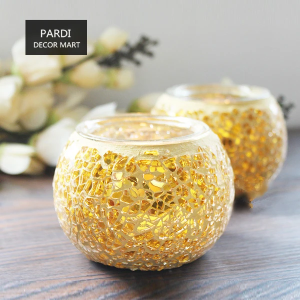 Gold color Mosaic glass candle holder Aroma Burner tea light holder home decoration relaxing 1pc/lot
Gold color Mosaic glass candle holder Aroma Burner tea light holder home decoration relaxing 1pc/lot