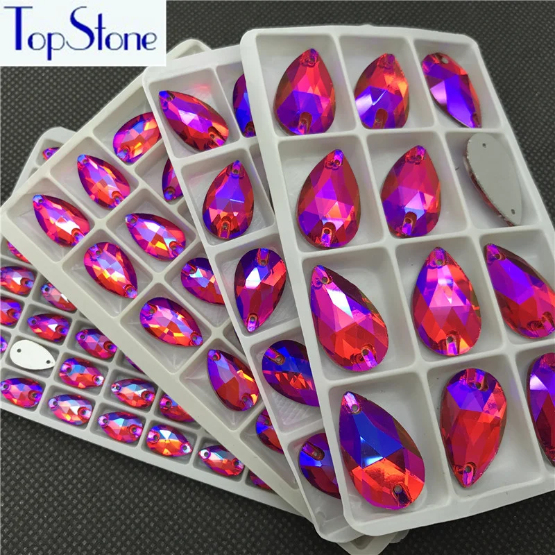 Teardrop Sew on Stone Lt Siam AB Color Flatback Sewing Glass Crystal Droplet Rhinestone For Evening Dress Garment
Teardrop Sew on Stone Lt Siam AB Color Flatback Sewing Glass Crystal Droplet Rhinestone For Evening Dress Garment