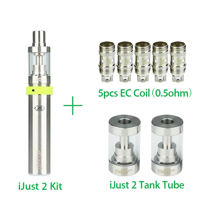 5pcs EC Coil Eleaf iJust 2 Vaping Kit 2600mAh ijust 2 Battery 5.5ml Electronic Cigarette 2pcs iJust 2 Tube ijust 2 Vaping kit
5pcs EC Coil Eleaf iJust 2 Vaping Kit 2600mAh ijust 2 Battery 5.5ml Electronic Cigarette 2pcs iJust 2 Tube ijust 2 Vaping kit