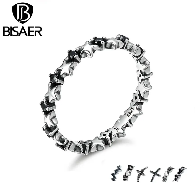 3 Size 100% 925 Sterling Silver Black CZ, AAA Zirconia Stackable Stars Female Rings for Women Wedding Femme Brincos Fine Jewelry
3 Size 100% 925 Sterling Silver Black CZ, AAA Zirconia Stackable Stars Female Rings for Women Wedding Femme Brincos Fine Jewelry