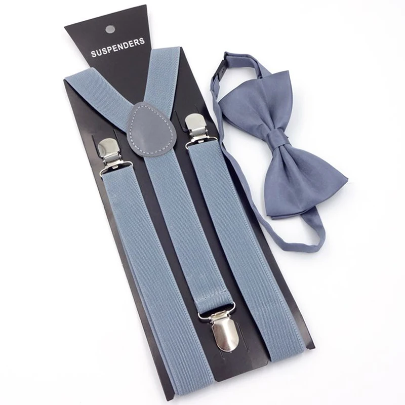 Adult 3 Clip-on Y Back Elastic Suspenders Bowties Set Suspender Braces Neck Ties Brace Belt Strap
Adult 3 Clip-on Y Back Elastic Suspenders Bowties Set Suspender Braces Neck Ties Brace Belt Strap