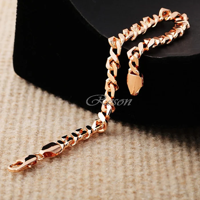 1pcs 5mm or 7mm Man Woman Rose Gold Filled Bracelet Bangles Chain New Fashion Lobster E314
1pcs 5mm or 7mm Man Woman Rose Gold Filled Bracelet Bangles Chain New Fashion Lobster E314